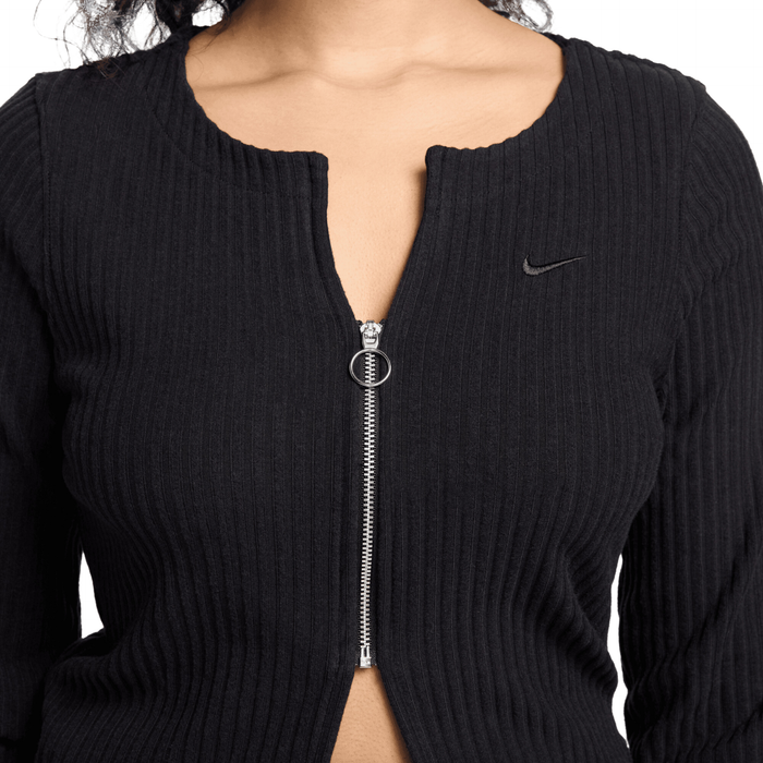 Women's Nike Chill Knit Zip - Black/Black