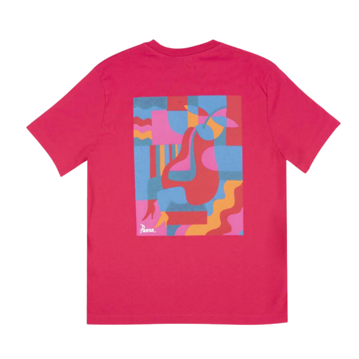 Parra Sitting Pear SS Tee - Purple/Pink