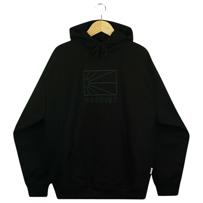 RASSVET Logo Knit Hoodie - Black