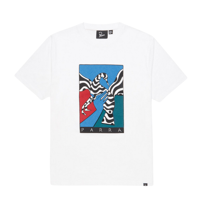 Parra Bird in Hand SS Tee - White