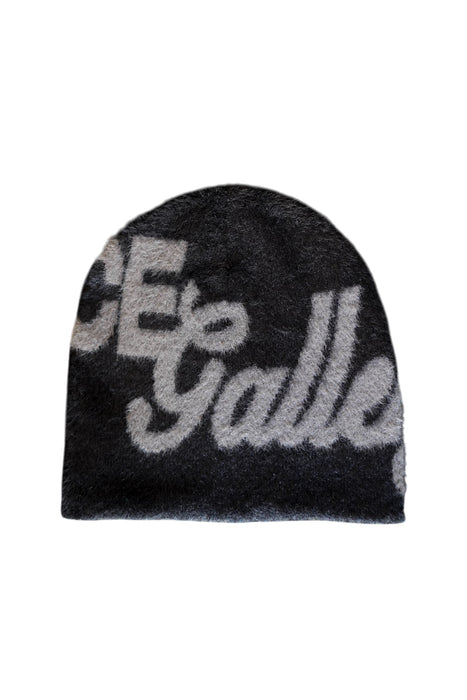 FICE Premium Mohair Beanie - Black/Grey