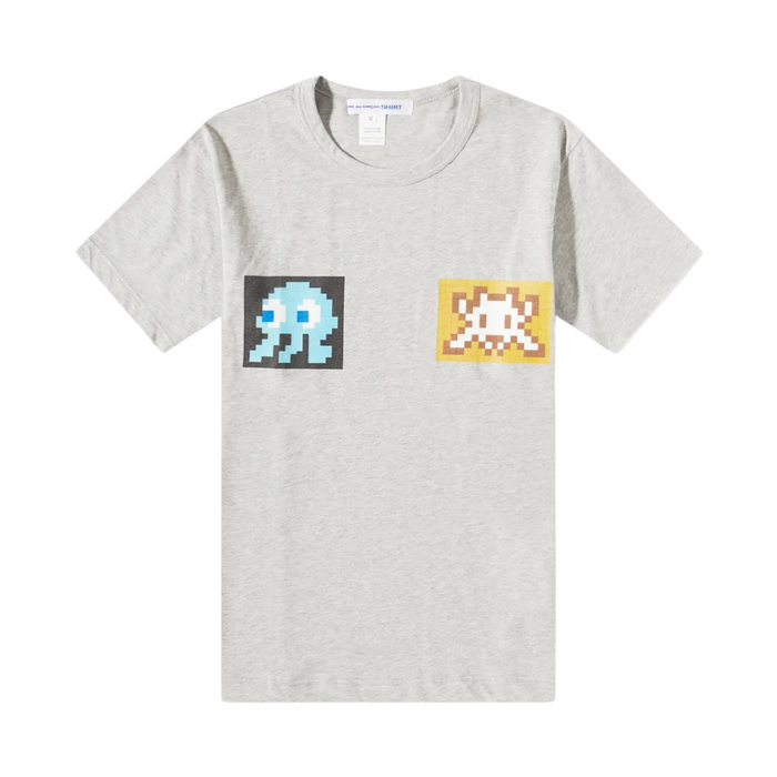 Comme des Garçons Shirt Invader Graphic Tee - Grey