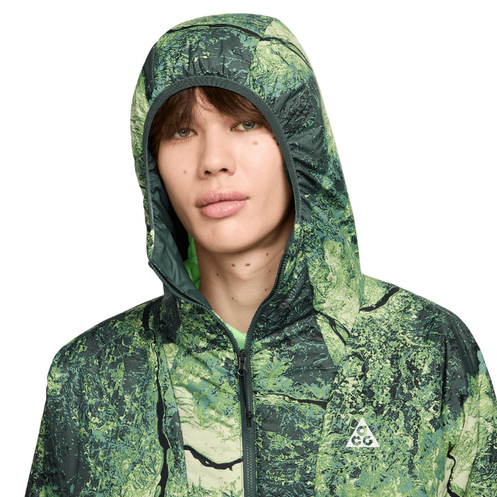 Men's Nike ACG "Rope de Dope" Allover Print Puffer Jacket - Vintage Green/Summit White