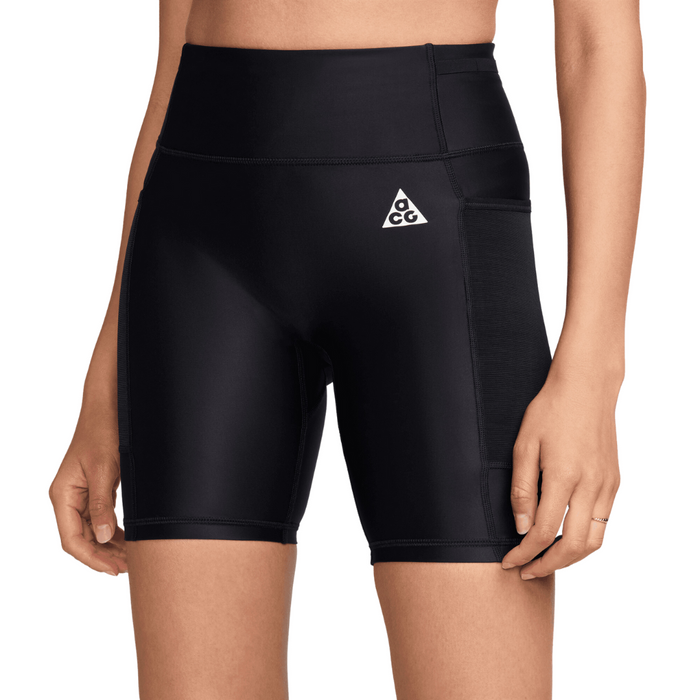 Women's Nike ACG "White Rapids" Biker Shorts - Black/Black/Summit White