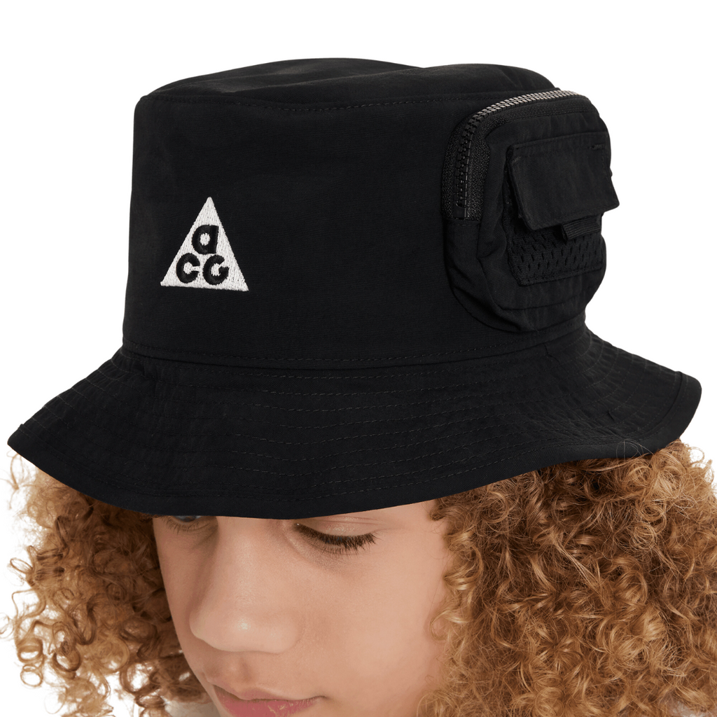 Nike Kid's ACG Apex Bucket Hat - Black/Black/White– ficegallery