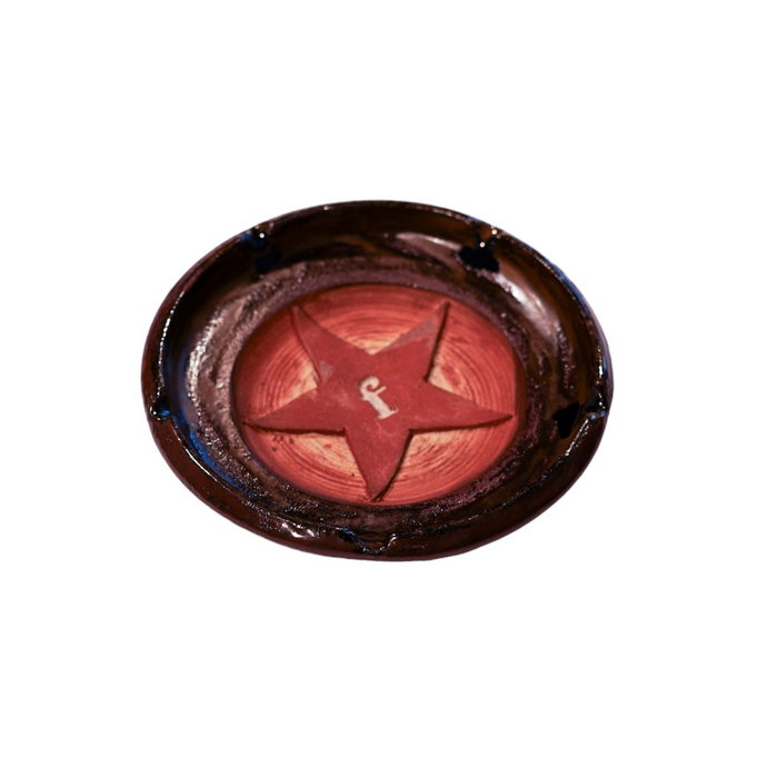 FICE 5 Star Ashtray - Embossed Ceramic