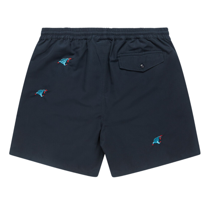 Parra Running Pear Swim Shorts - Navy Blue