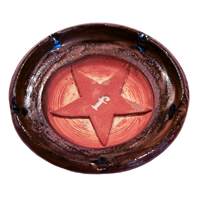 FICE 5 Star Ashtray - Embossed Ceramic