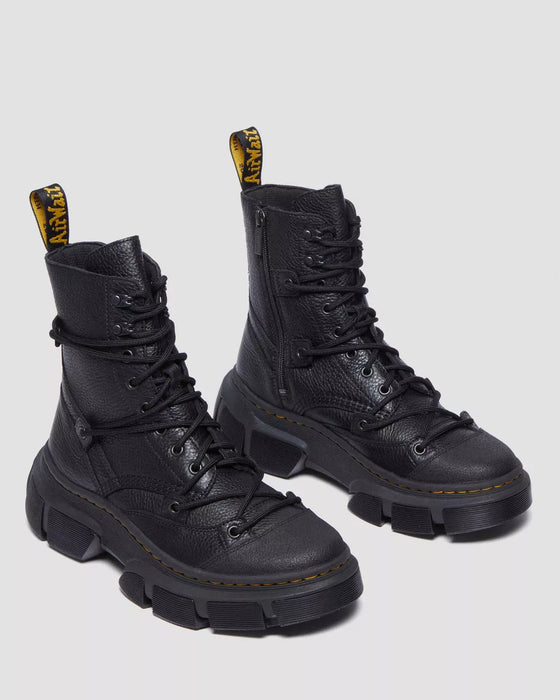 Dr. Martens DMXL 8 Eye Leather Boot - Black