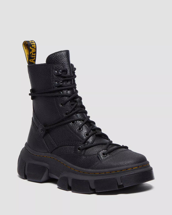 Dr. Martens DMXL 8 Eye Leather Boot - Black