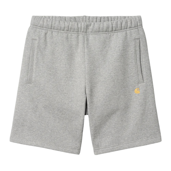 Carhartt WIP Chase Sweat Short - Grey Heather/Gold