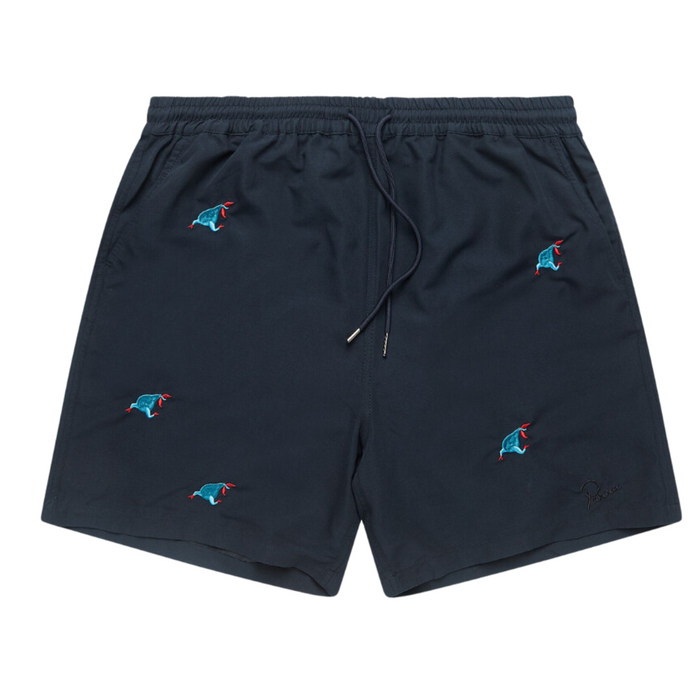 Parra Running Pear Swim Shorts - Navy Blue