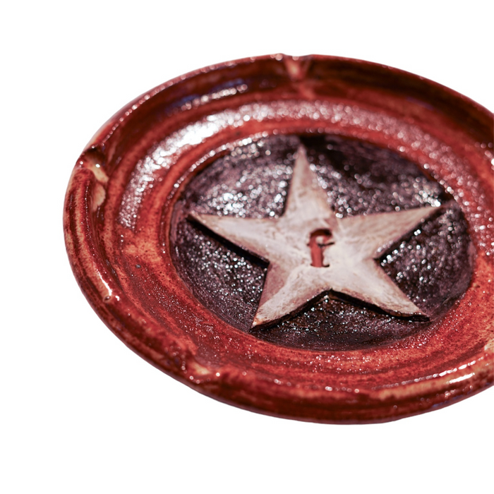 FICE 5 Star Ashtray - Embossed Ceramic