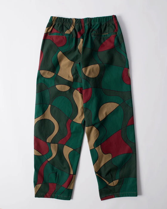 Parra Trees In Wind Relaxed Pant - Camo Green