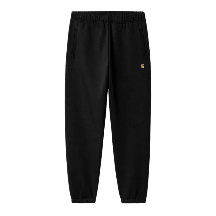 Carhartt WIP Chase Sweat Pant - Black/Gold