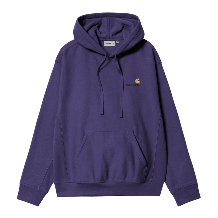 Carhartt WIP Hooded American Script Sweatshirt - Aura