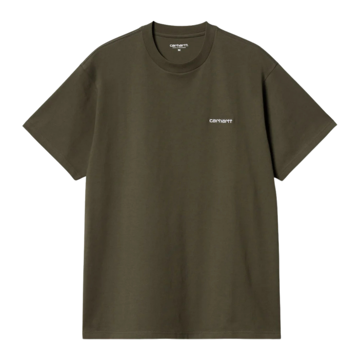 Carhartt WIP Script Embroidery T-Shirt - Cypress/White