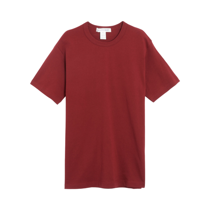 COMME des GARÇONS Shirt Men's Knit T-Shirt - Burgundy