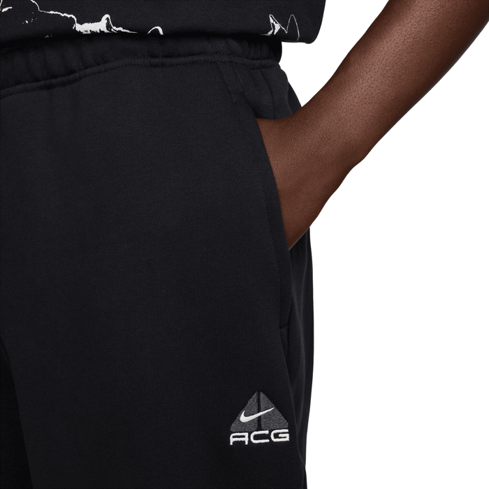 Men's Nike ACG Lungs "Tuff Fleece" Pants - Black/Anthracite/Summit White