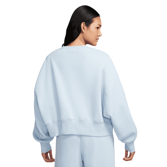 Women's Nike Sportswear Phoenix Fleece Crewneck - Light Armory Blue/Sail