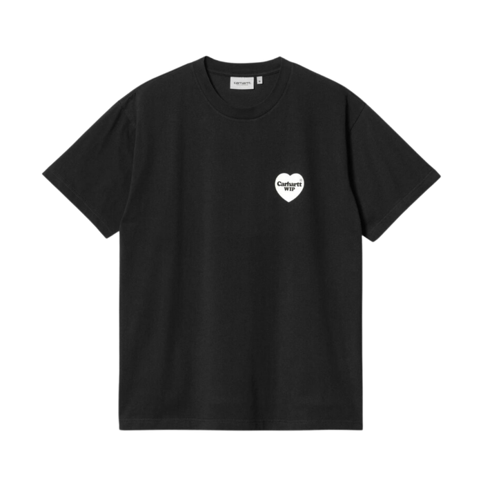 Carhartt WIP Heart Bandana T-Shirt - Stone Washed Black/White