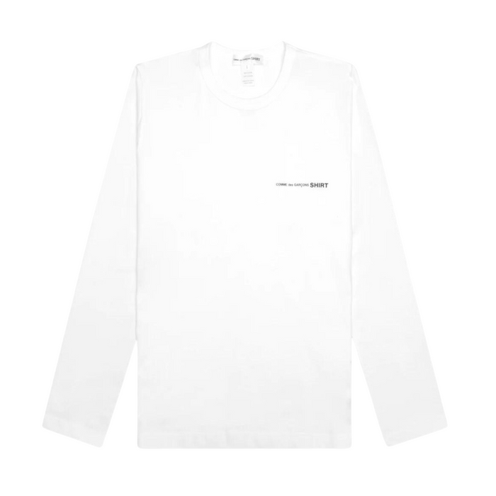 COMME des GARÇONS SHIRT Logo Long Sleeve - White