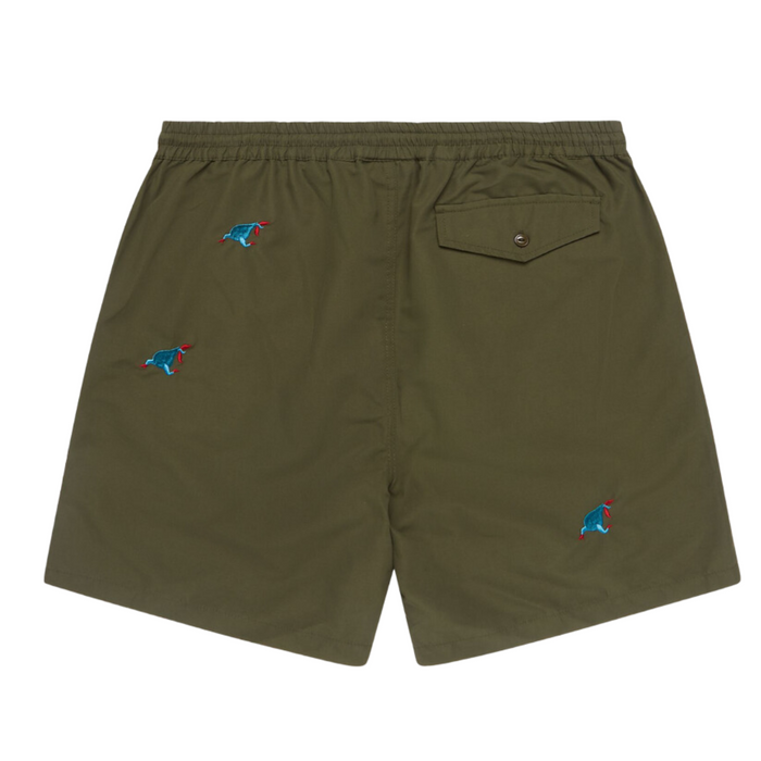 Parra Running Pear Swim Shorts - Olive