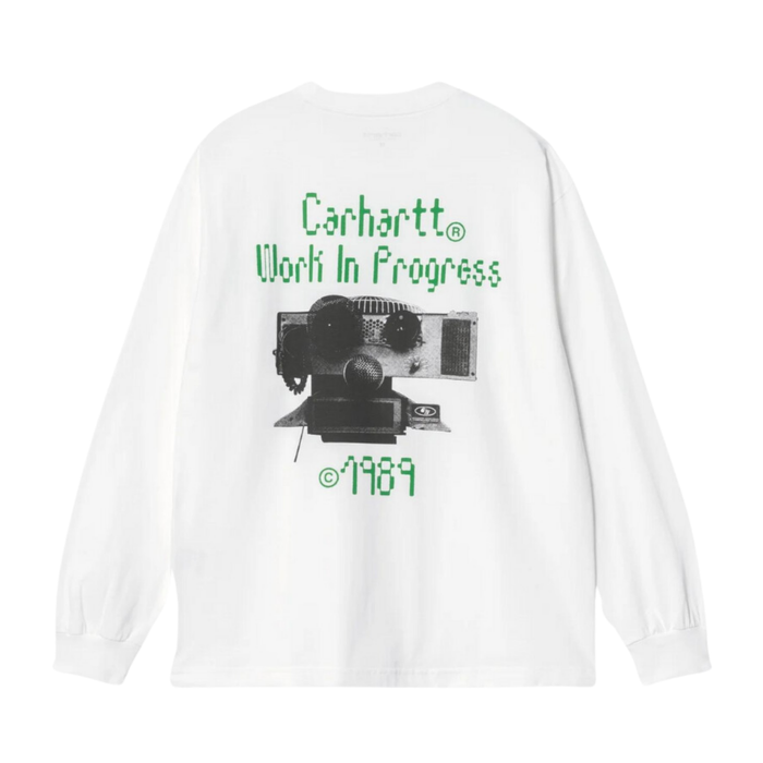 Carhartt WIP Soundface Long Sleeve T-Shirt - White