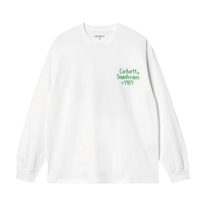 Carhartt WIP Soundface Long Sleeve T-Shirt - White