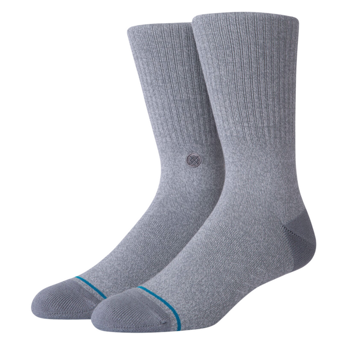 Men's Stance Icon Crew Socks - Heather Grey