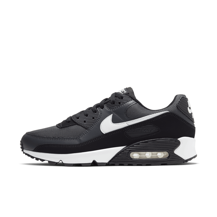 Men's Nike Air Max 90 - Iron Grey/White/DK Smoke Grey/Black