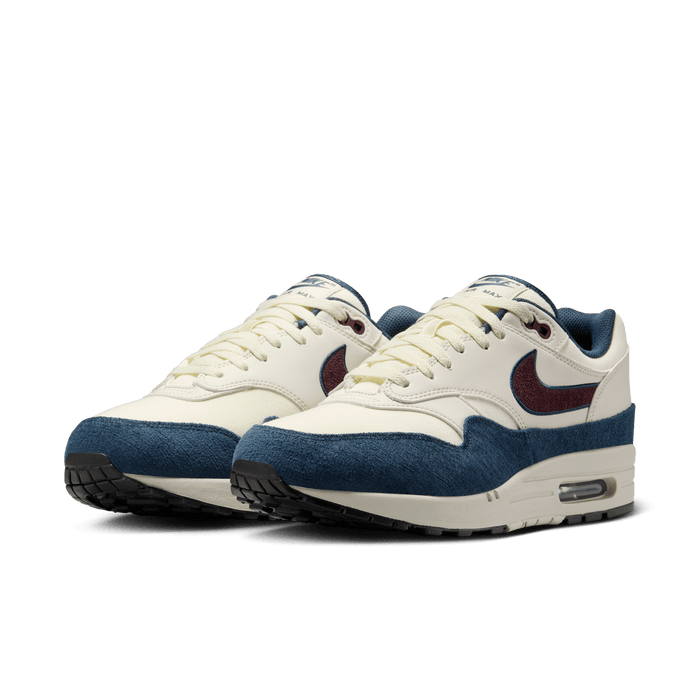 Men's Nike Air Max 1 "Notebook Doodles" - Coconut Milk/Burgundy Crush/Armory Navy