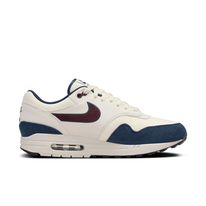 Men's Nike Air Max 1 "Notebook Doodles" - Coconut Milk/Burgundy Crush/Armory Navy