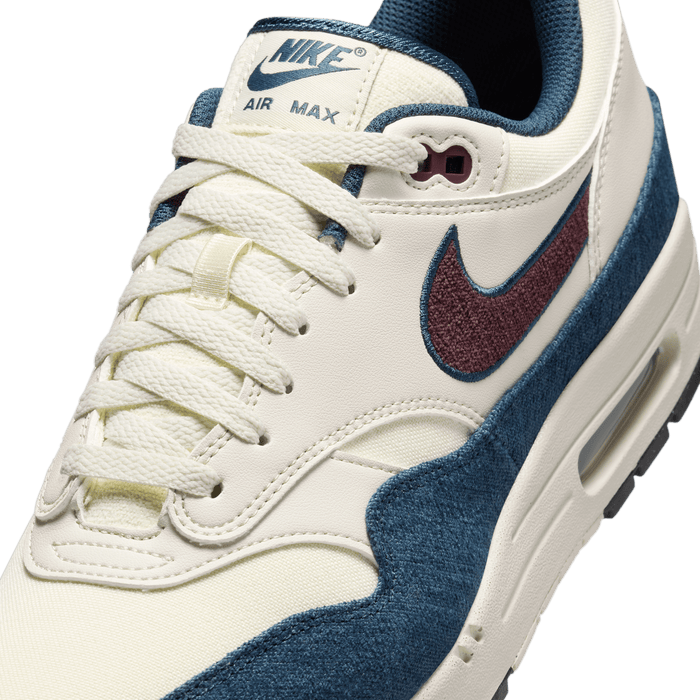 Men's Nike Air Max 1 "Notebook Doodles" - Coconut Milk/Burgundy Crush/Armory Navy