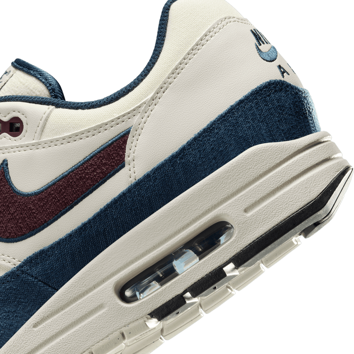 Men's Nike Air Max 1 "Notebook Doodles" - Coconut Milk/Burgundy Crush/Armory Navy