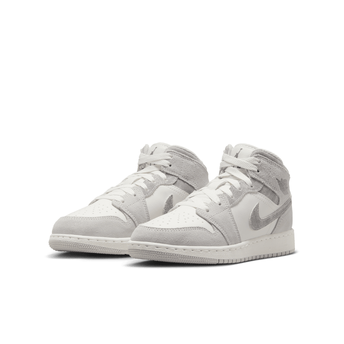 Gradeschool Jordan 1 Mid SE (GS) - Neutral Grey/Smoke Grey/Sail