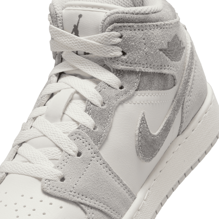 Gradeschool Jordan 1 Mid SE (GS) - Neutral Grey/Smoke Grey/Sail