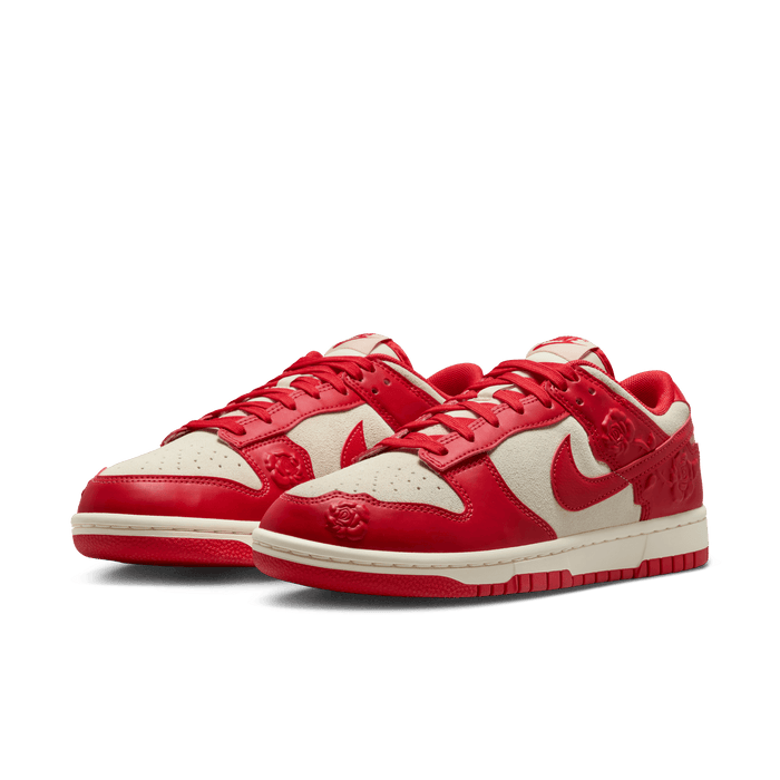 Women's Nike Dunk Low "Red Roses" - Coconut Milk/University Red/Pale Ivory