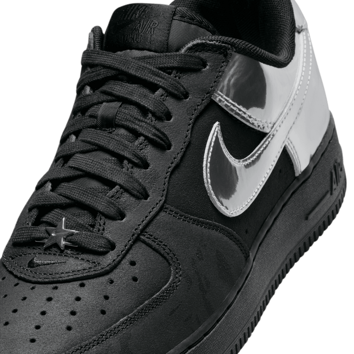 Men's Nike Air Force 1 Low Retro "All Star" - Black/Chrome/Black