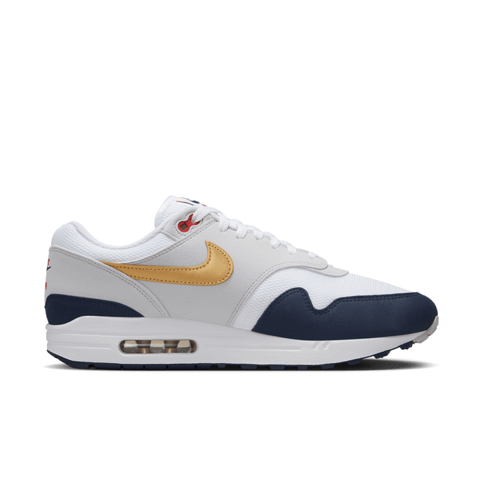 Men's Nike Air Max 1 - Obsidian/Metallic Gold/White