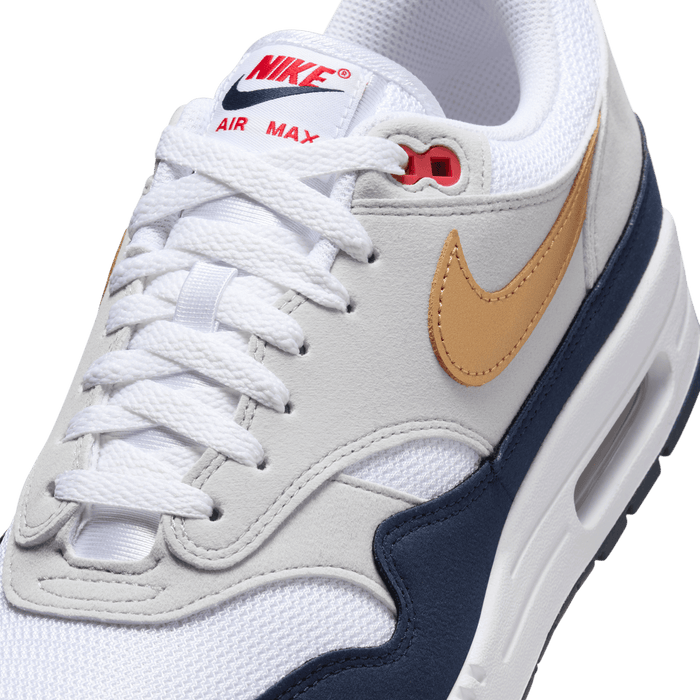 Men's Nike Air Max 1 - Obsidian/Metallic Gold/White