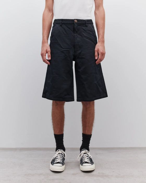 COMME des GARÇONS SHIRT "Strong Will" Woven Short - Navy