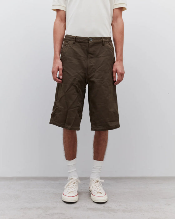 COMME des GARÇONS SHIRT "Strong Will" Woven Short - Khaki