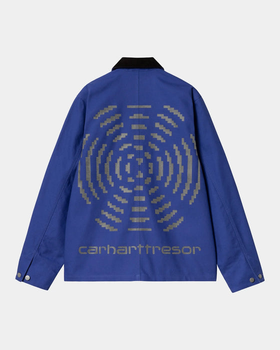 Carhartt WIP x Tresor Way of the Light Michigan Coat - Lazurite/Dark Grey Reflective