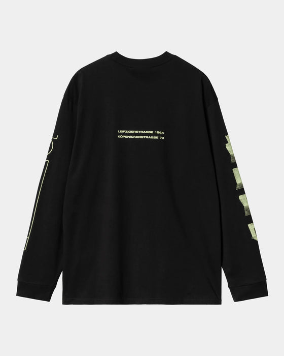 Carhartt WIP x Tresor True Spirit Long Sleeve T-Shirt - Black/Glow Green