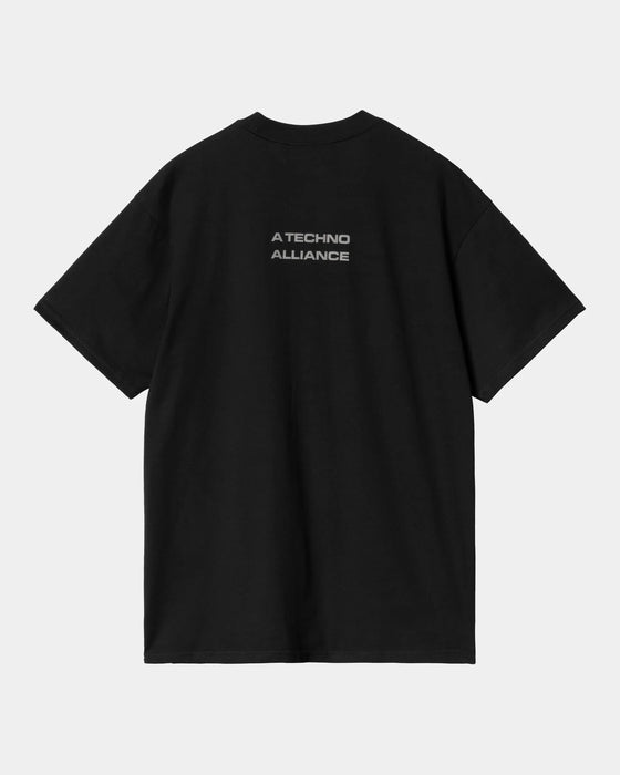 Carhartt WIP x Tresor Techno Alliance T-Shirt - Black/Dark Grey Reflective