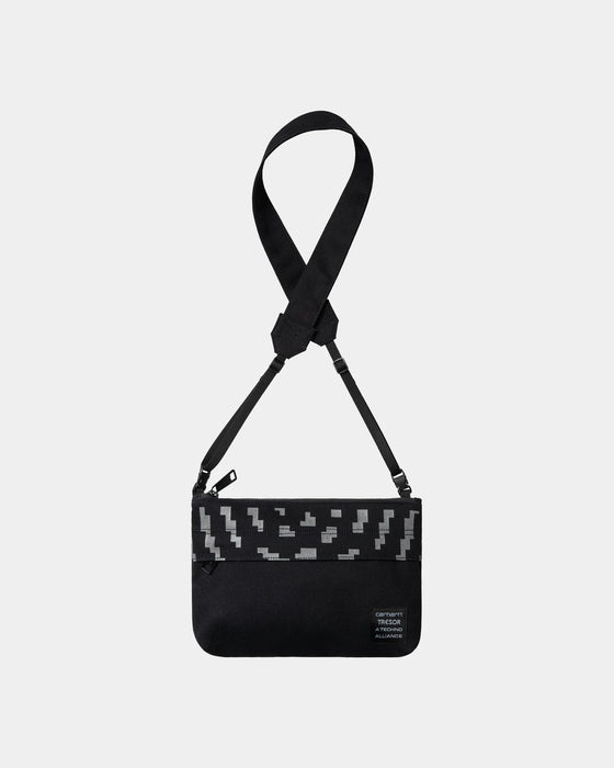 Carhartt WIP x Tresor Way of the Light Strap Bag - Black/Dark Grey Reflective