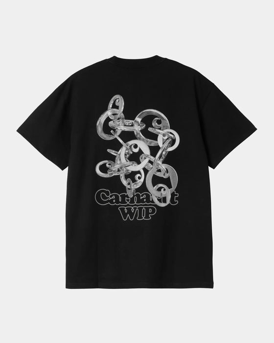 Men's Carhartt WIP Linked Charms T-Shirt - Black/Silver