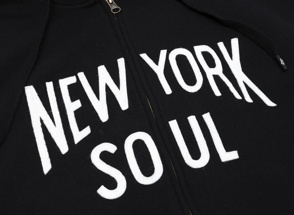 555 Soul Heritage NY Soul Zip Up Hoodie - Black