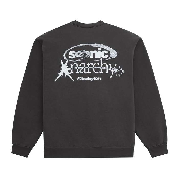 Babylon Sonic Anarchy Crewneck Sweatshirt - Washed Black